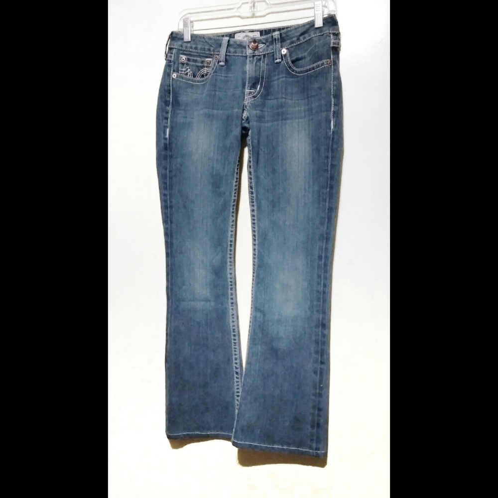 PRVCY Ladies Boot Cut Blue Jeans Size 27